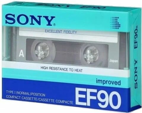Аудио кассета Sony EF 90 (1 шт)