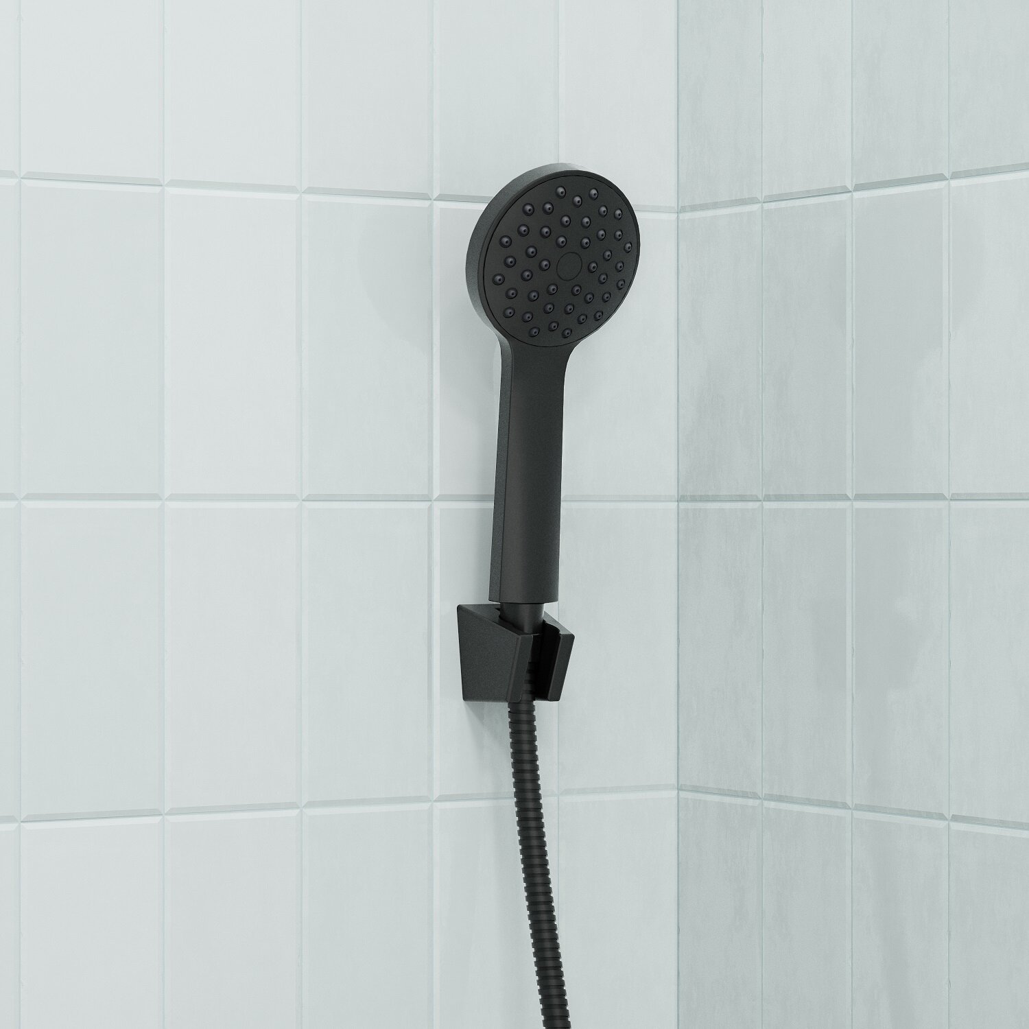 Душевой комплект IDDIS Buena BUE1FB0i16 черный матовый 1 режим