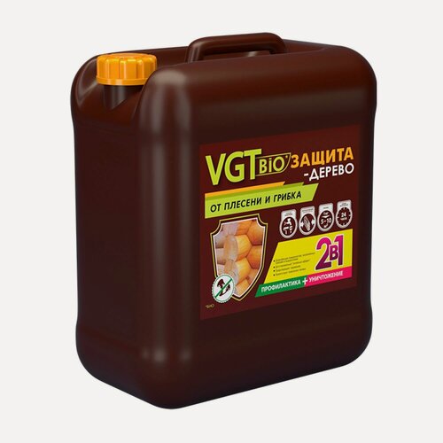 Изображение товара Пропитка-антисептик от плесени и грибка VGT BIO Защита-Дерево (5кг)