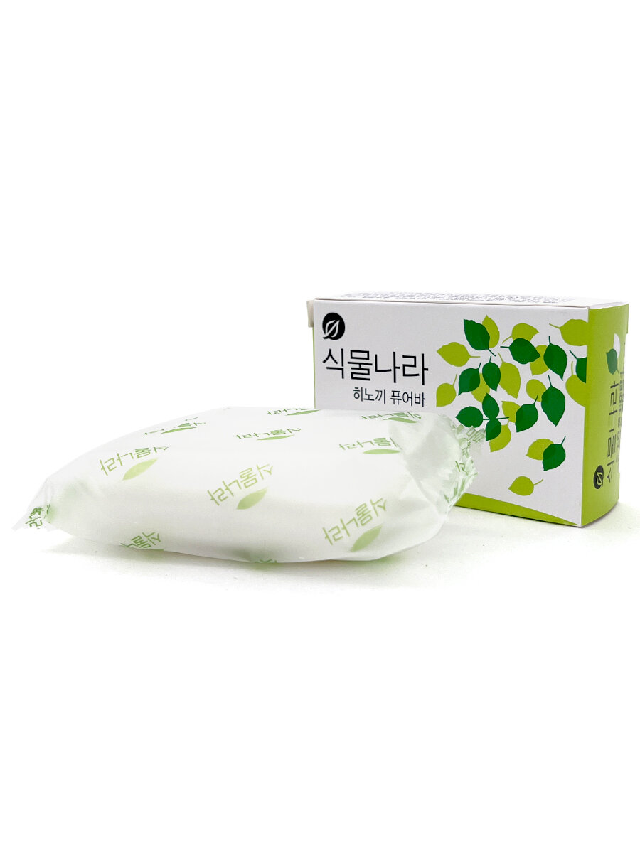 Картинки LION Туалетное мыло с экстрактом японского кипариса Botanic Nation Hinoki Pure Bar, 100 г