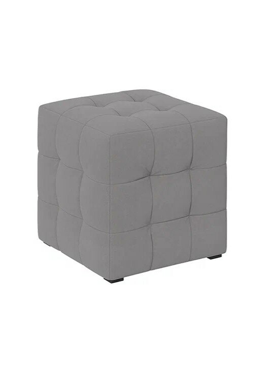 Пуф Трия для прихожей бежевый экокожа квадратный универсальный 42x41x41см