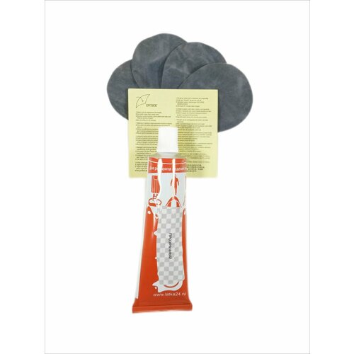 Набор для ремонта надувных матрасов Темно-серый овал 5х6см