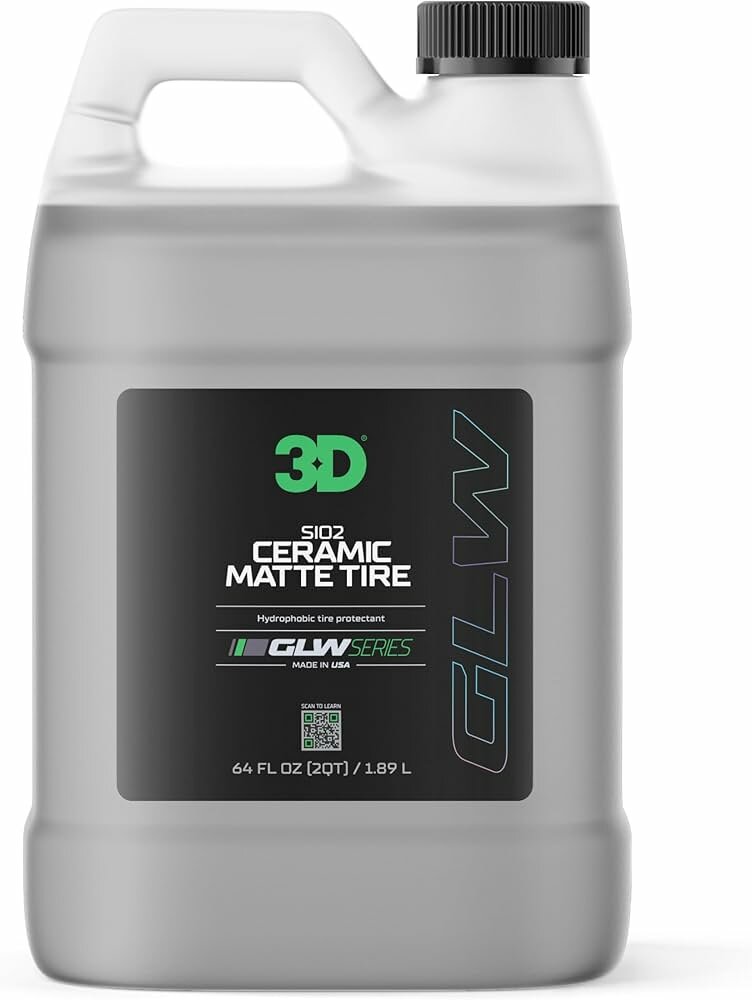 3D GLW Чернитель шин матовый SIO2 CERAMIC MATTE TIRE, 473 мл. 353OZ16
