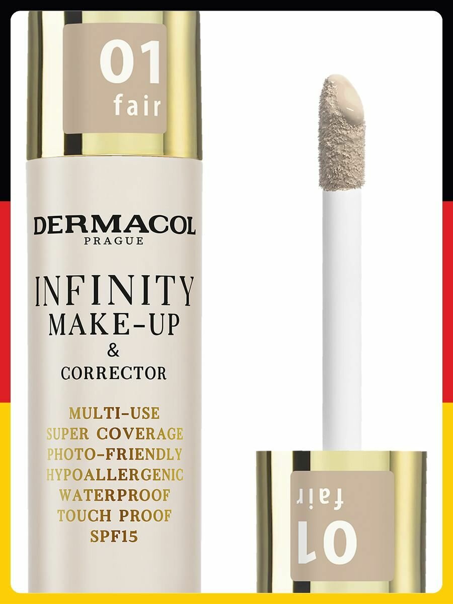 Тональный крем Dermacol Infinity Make-up and Concealer 01 Fair