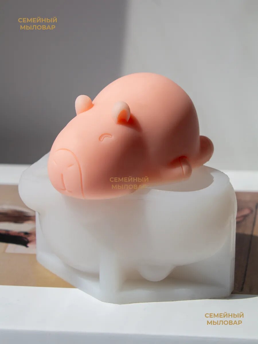 Силиконовая форма / молд Капибара лежачая — фото 1