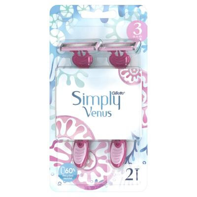 Бритвы одноразовые для женщин Gillette Venus Simply 3, 2 шт