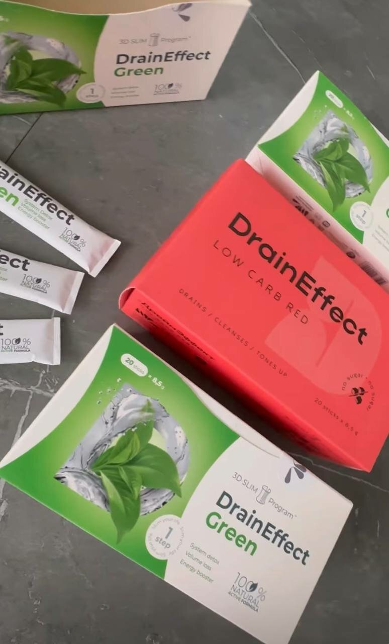 DrainEffect green Драйн драйнэффект nl для похудения, дренирующий напиток, мятный вкус