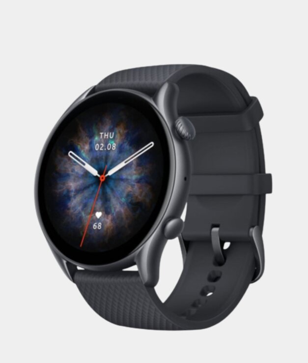 Смарт-часы Xiaomi Amazfit GTR 3 Pro Black, круглые, AMOLED, 1,45", 480х480p, 450 мАч — фото 1