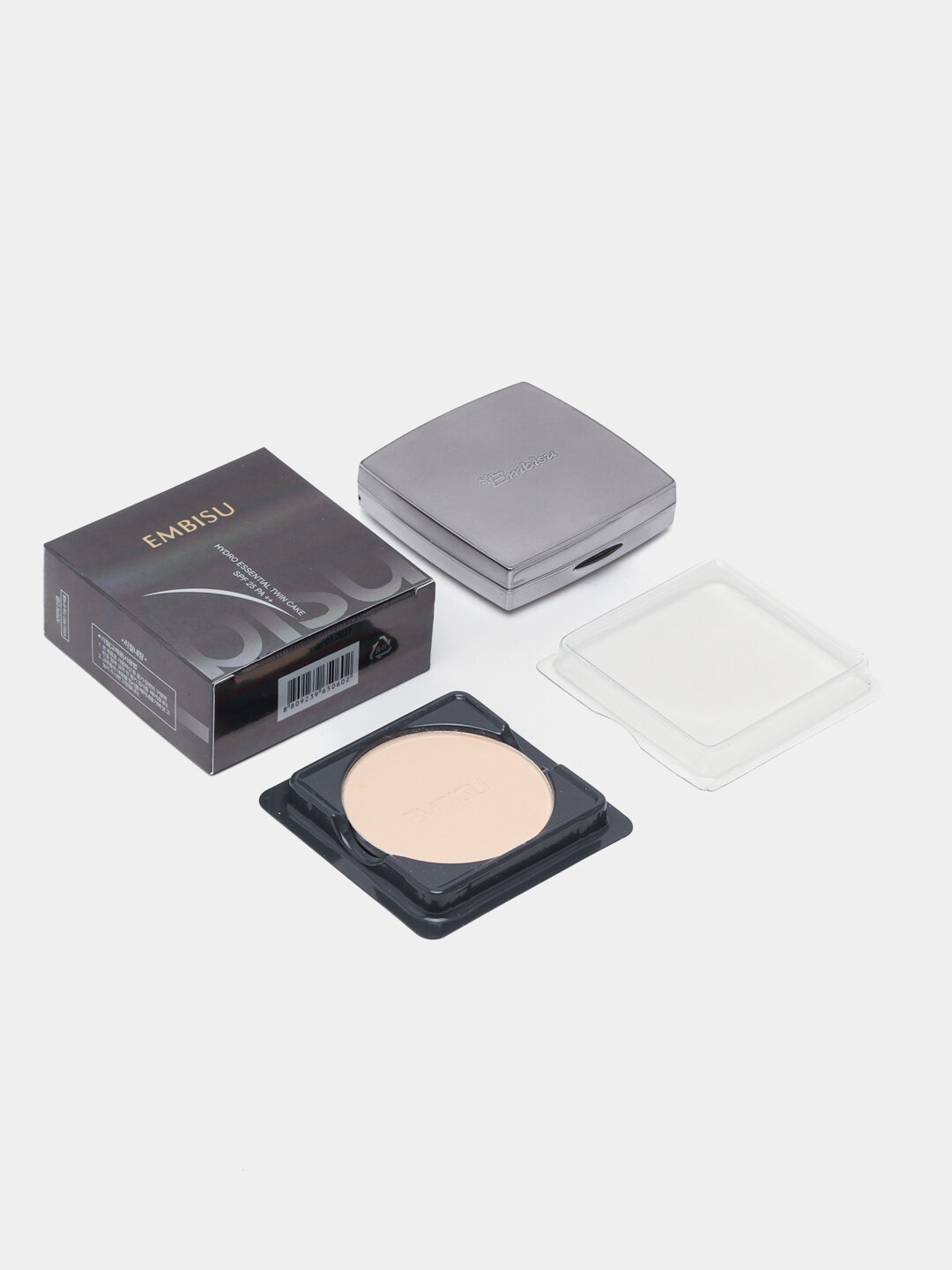 Пудра EMBISU "Hydro Essential Twin Cake", SPF 25, PA++, для всех типов кожи 13 тон — фото 1