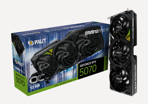 Изображение товара Видеокарта PALIT RTX5070 12GB PA-RTX5070 GAMINGPRO-S OC 12GB NE75070T19K9-GB2050U