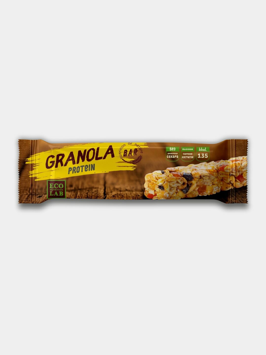 Батончики Granola Protein, Eco Nutrition Lab, без сахара, 35г, 12шт — фото 1