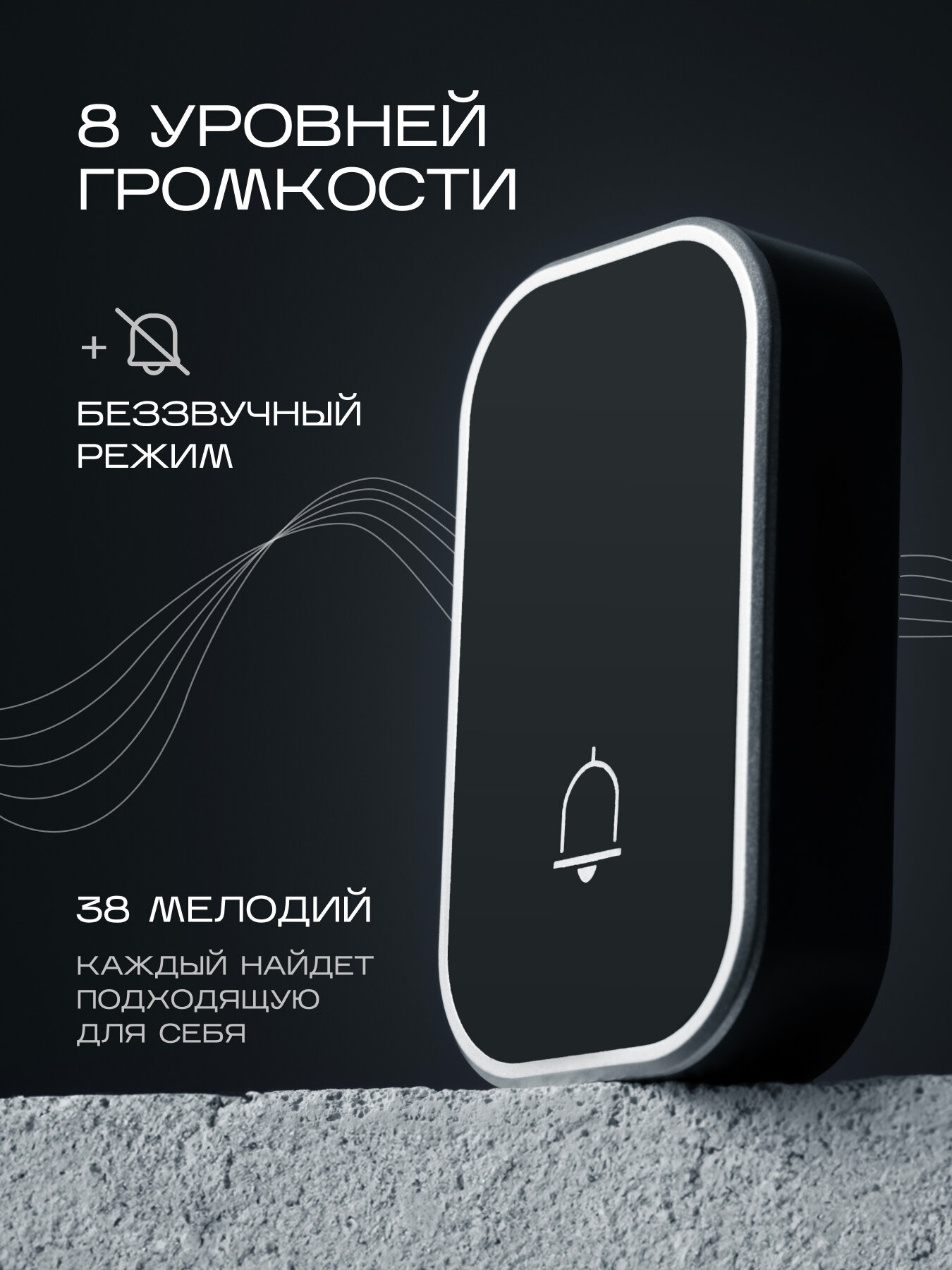 Дверные Звонки Xiaomi Уличный звонок беспроводной с козырьком