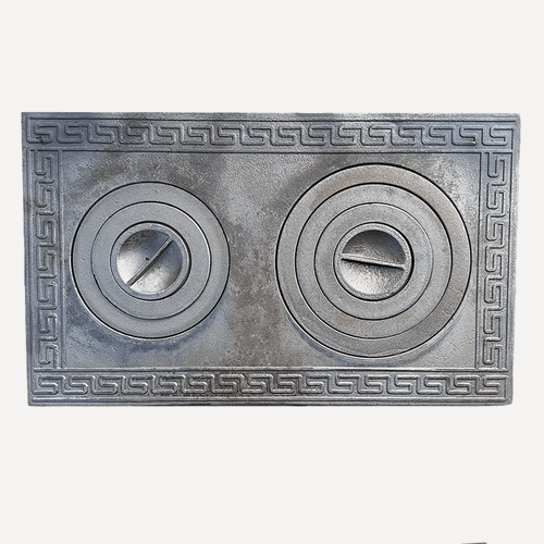 Изображение товара Плита чугунная П2-5 (760х455 мм, 2 конфорки) двухконфорочная