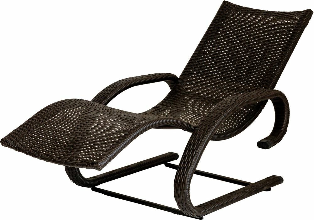 Садовый шезлонг GreenGard Изабелла алюминиевый 86х73х155 см коричневый