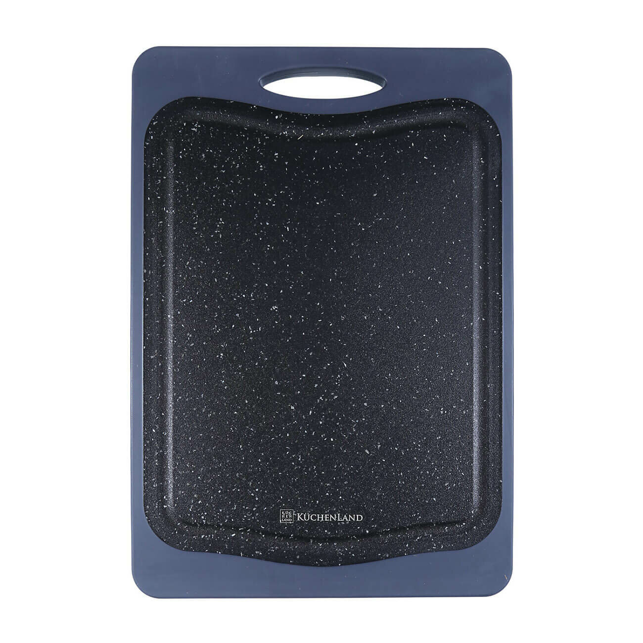 Доска разделочная 285х20 см двусторонняя бамбук/пластик черная