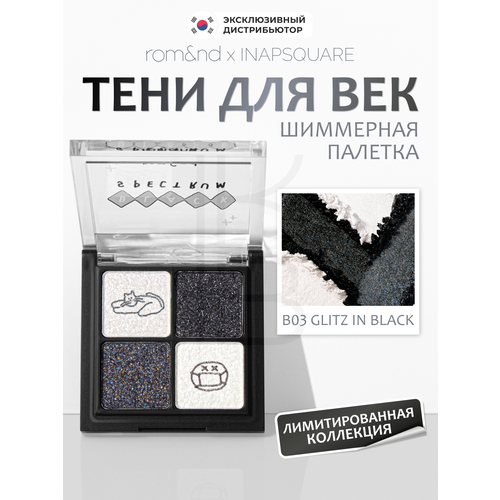 Палетка теней для век Rom nd X Inapsquare Better Than eyes B03 Glitz in Black 1734₽