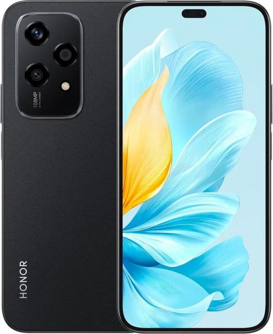 Смартфон Honor 200 Lite, 12/256Gb, Midnight Black (Черный)