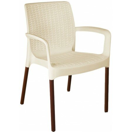 Кресло Sheffilton SHT-S68 (бежевый/коричневый муар)