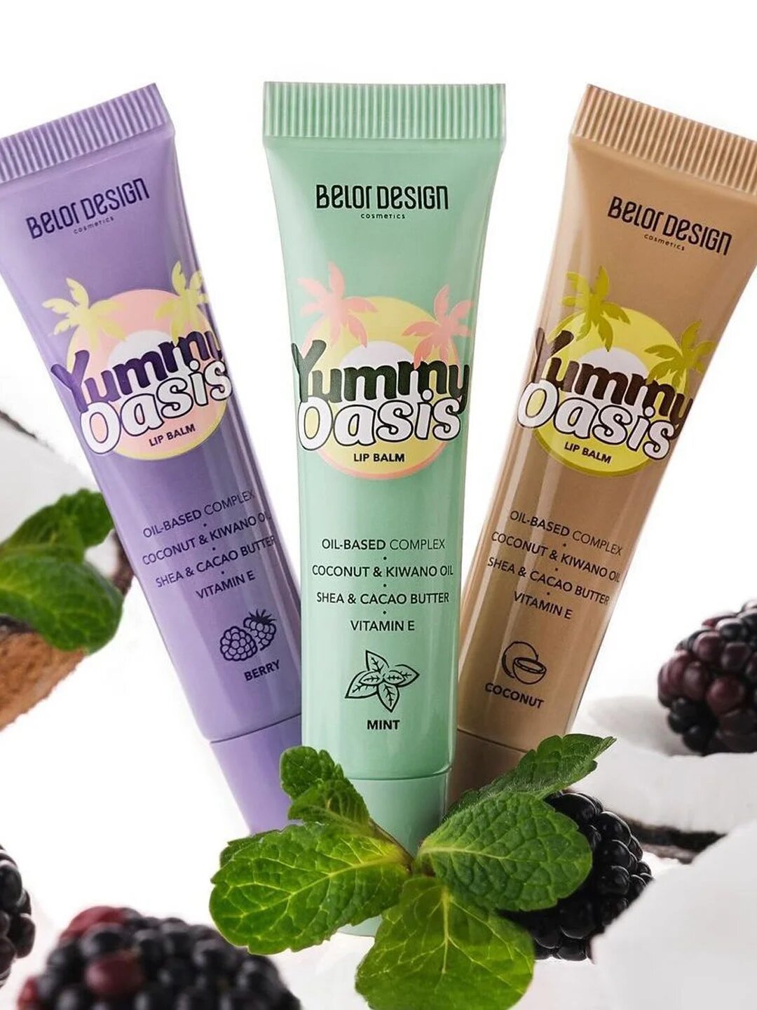 Бальзам для губ BelorDesign Yummy Oasis, мята, питание, 11мл — фото 1