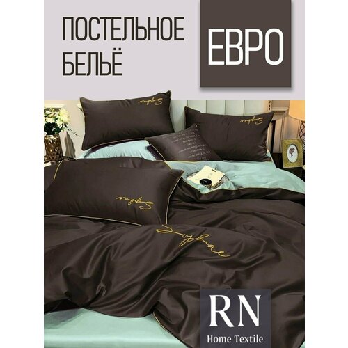 фото Постельное белье amber ariel mency, евростандарт, сатин, жатка, 4 наволочки