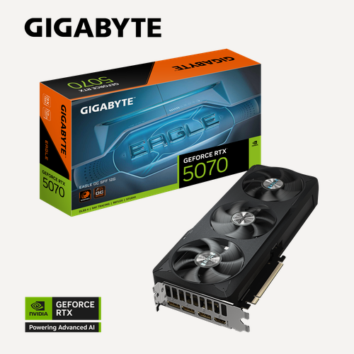 Изображение товара Видеокарта GIGABYTE GeForce RTX 5070 Eagle OC SFF 12Gb (GV-N5070EAGLE OC-12GD)
