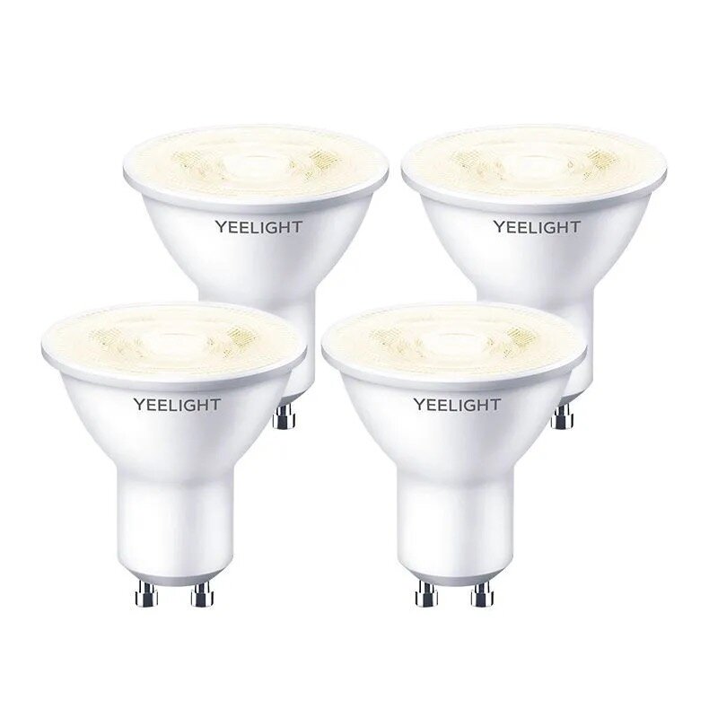 Yeelight GU10 Умная лампочка, Электрическая лампочка, 4 шт, Белый свет