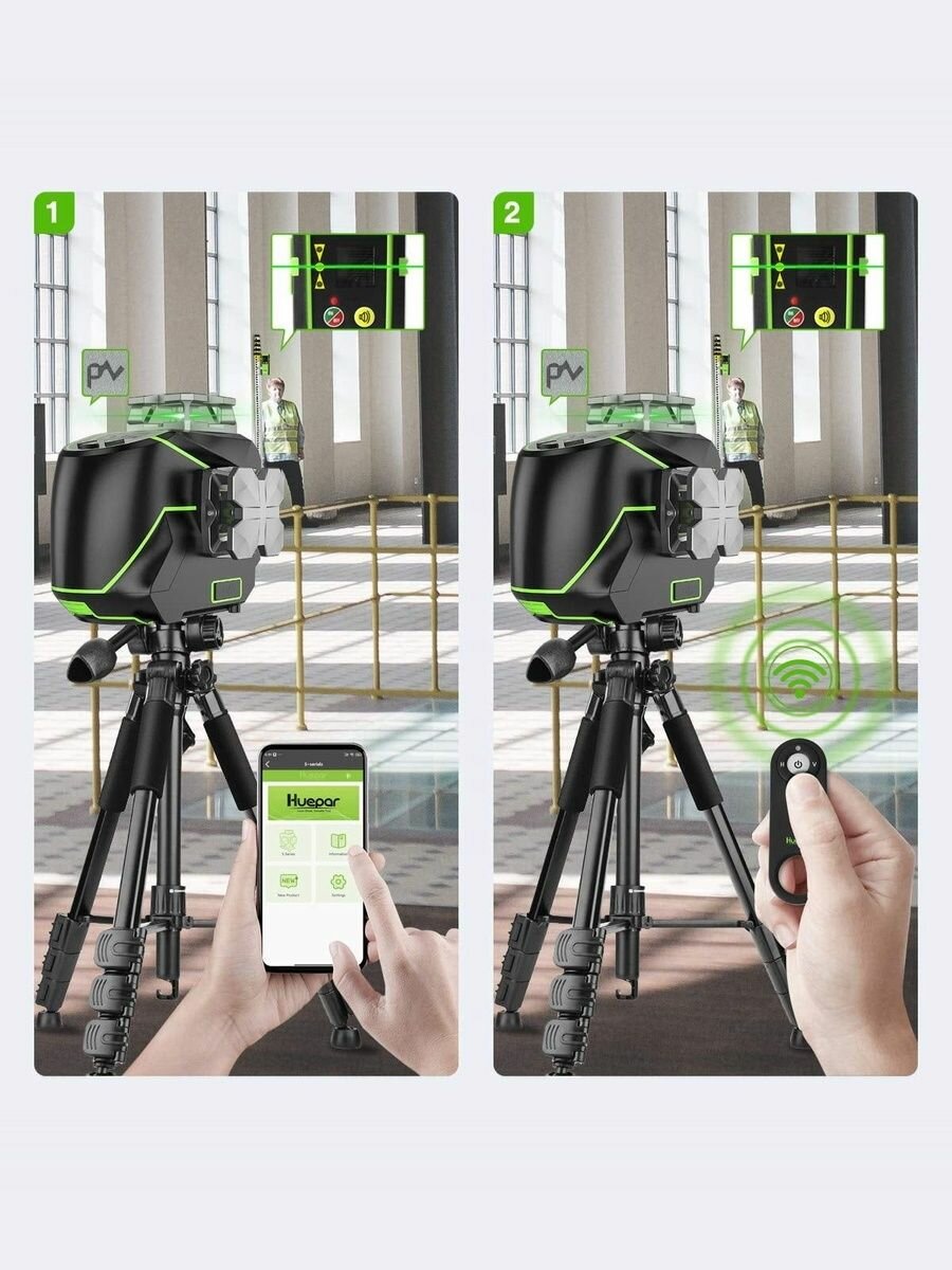Лазерные Нивелиры Лазерный уровень Huepar S03CG 360 3D