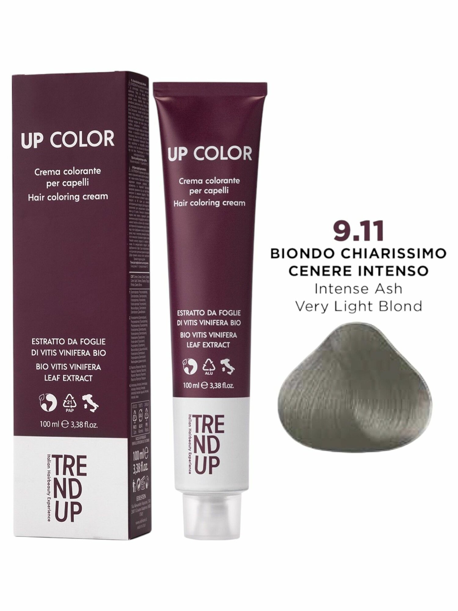 Краска для волос  9 11 Светлый блондин интенсивно пепельный  Профессиональная  TREND UP UP COLOR  100 мл