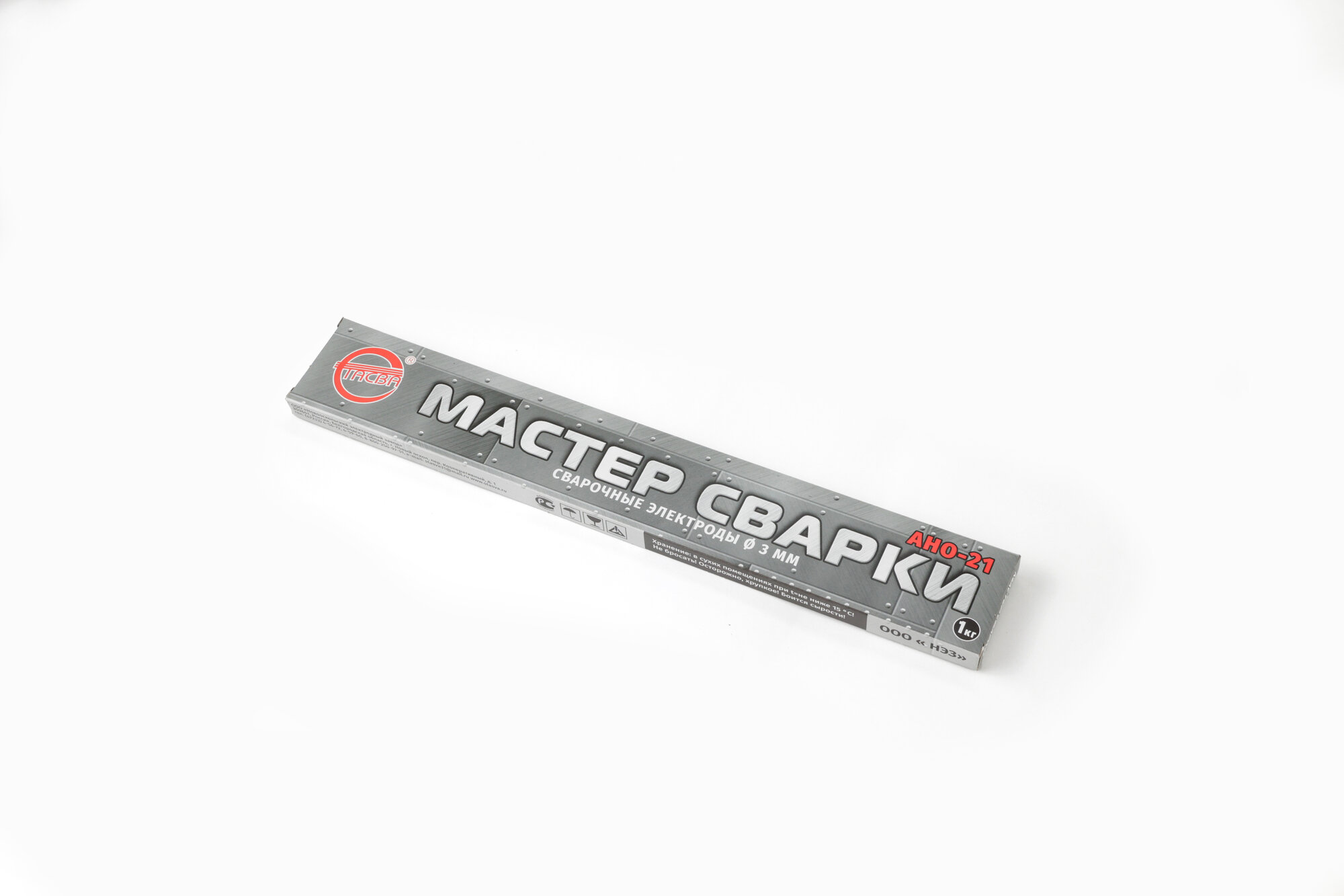 Электроды Мастер сварки, АНО-21, по стали, 3 мм, 1 кг, картонная коробка, стасва