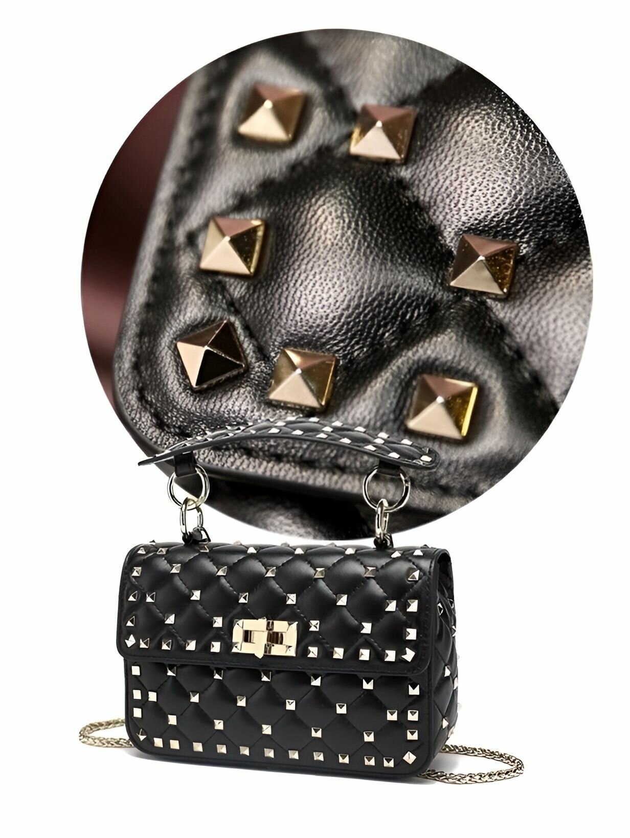 Сумка кросс-боди КожаноFF, фактура гладкая, черный — фото 1