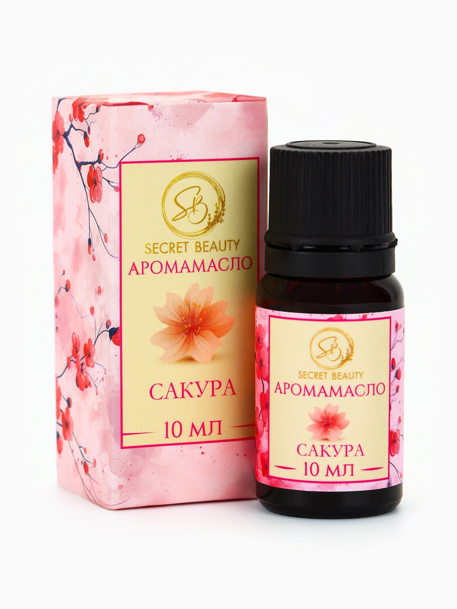 Картинки Аромамасло натуральное SECRET BEAUTY, аромат "Сакура", объем 10 мл