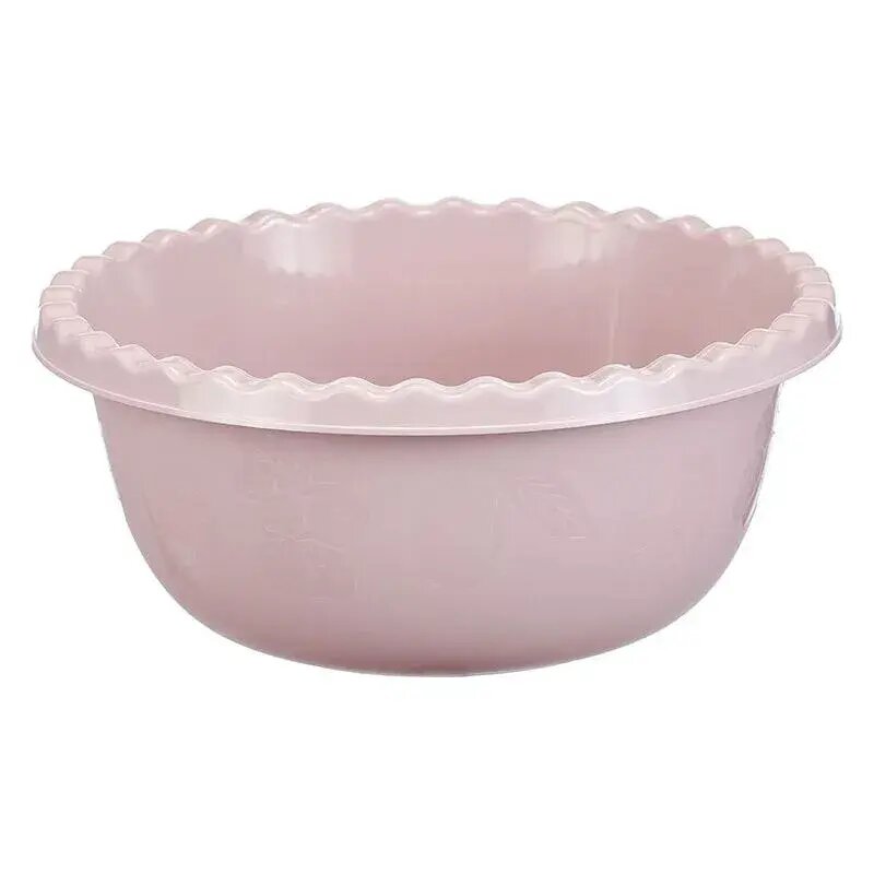 Набор круглых мисок 'Чайная роза' 24 шт пластик объем 3 л цвет розовый