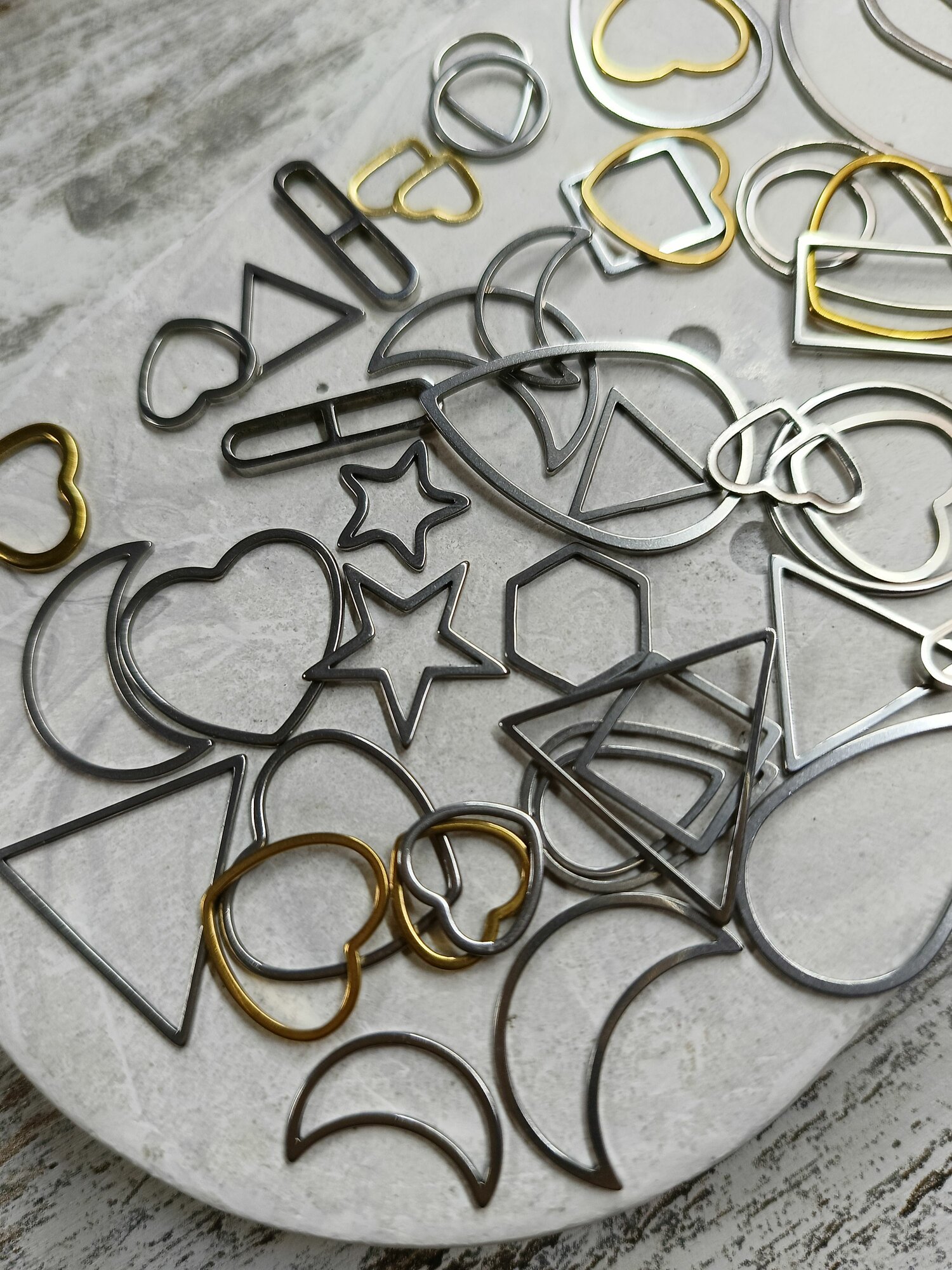 Рамки сеттинги для украшений и эпоксидной смолы 50шт — фото 1