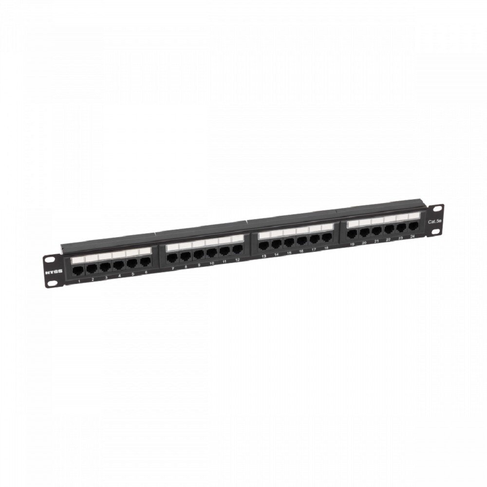 Патч-панель NTSS Патч-панель NTSS 24 UTP порта RJ45 cat.5е 1U Dual IDC без органайзера NTSS-PP-1U-24-UTP-RJ45-5e-D