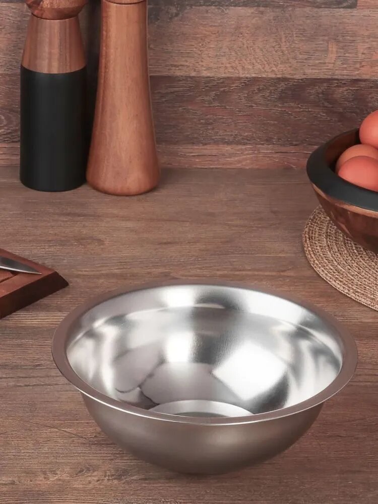 Миска глубокая салатник из нержавеющей стали VETTA 20 см 1000 мл