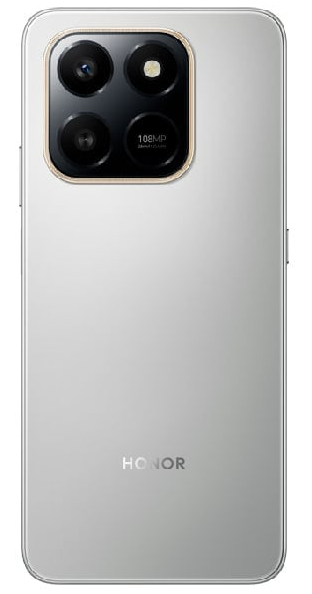 Смартфон Honor X7d 4G, камера 108 МП, 6/128GB, 6,77", Meteor Silver + беспроводные наушники в подарок — фото 1