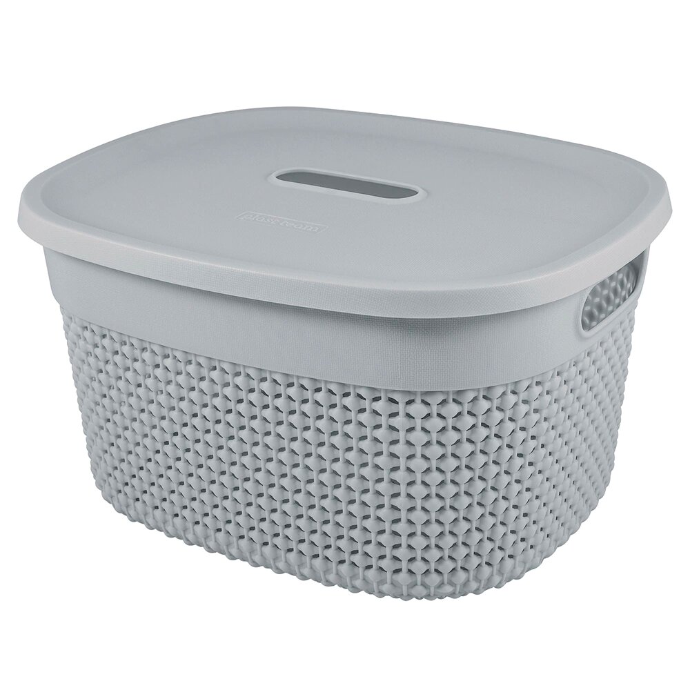 Корзина для хранения Plast Team OSLO 22x15x27 см 6 л серая