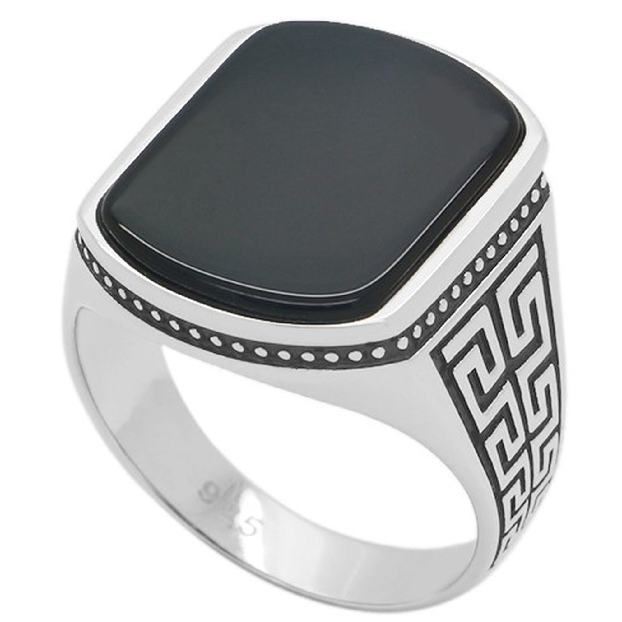 Кольцо Diamant online, серебро, 925 проба, родирование, агат