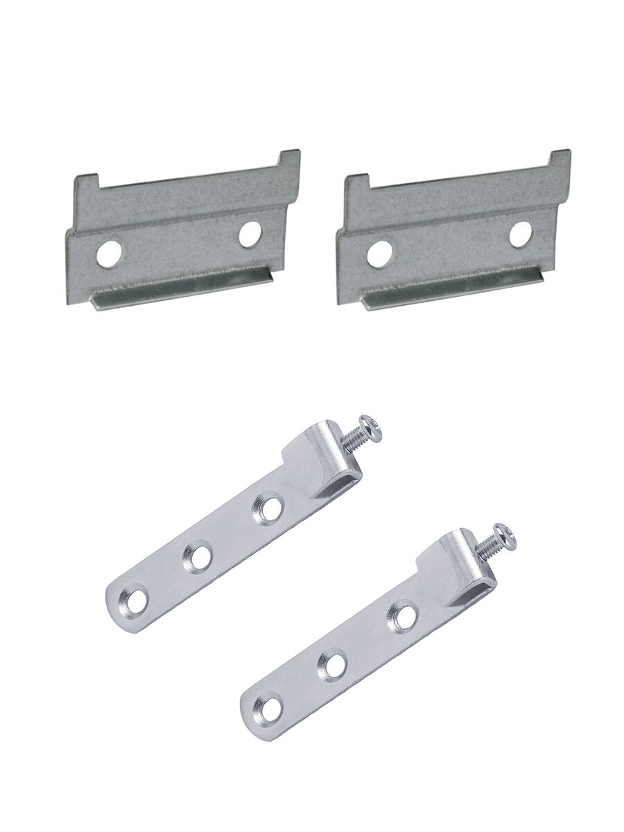 Комплект для крепления шкафов к стене кронштейн Indaux (2 шт.) + монтажная планка (2 шт.)