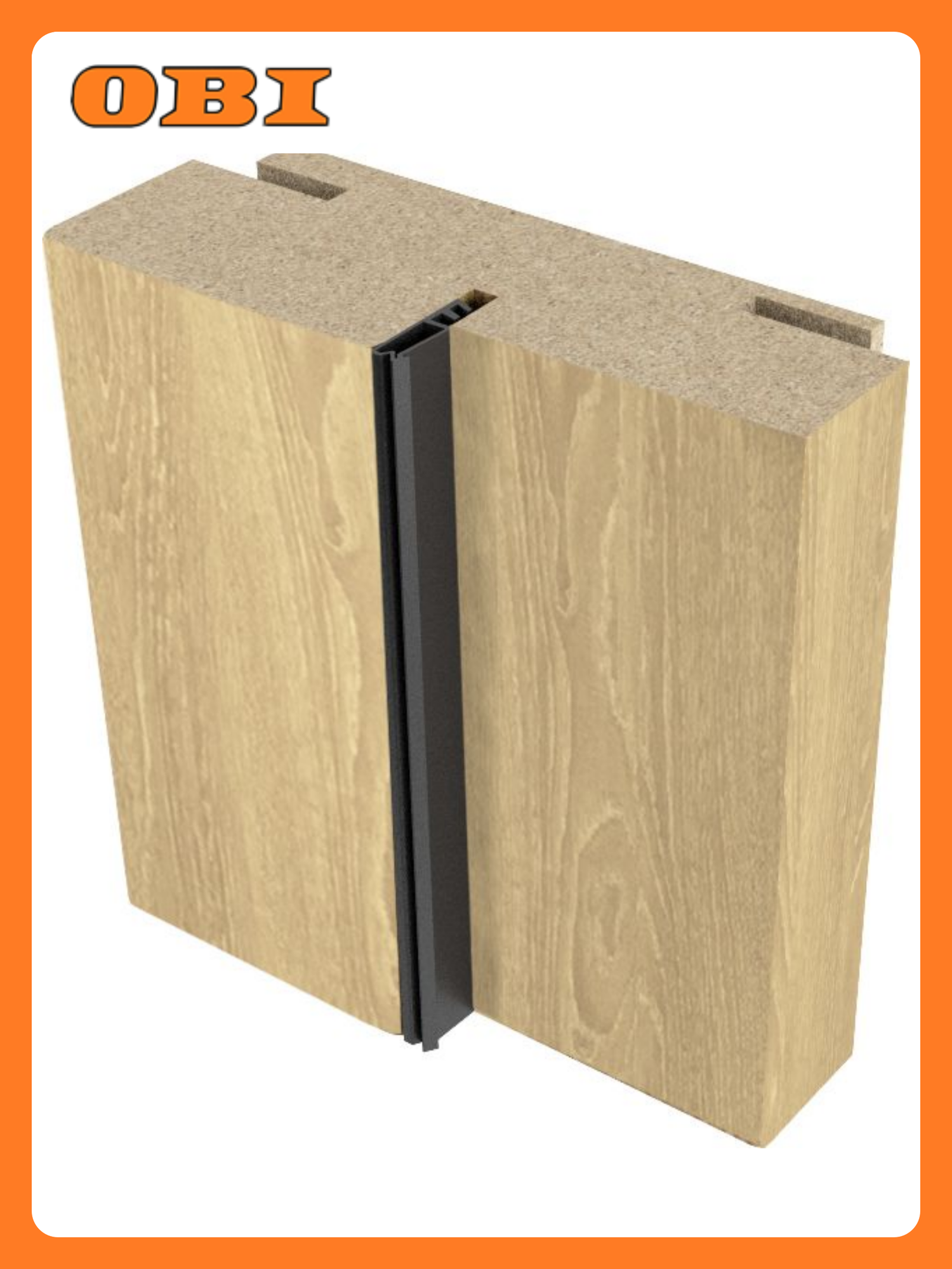 Коробка дверная сэндвич телескопическая 35х80 см уплотнитель ПВХ дуб янтарный