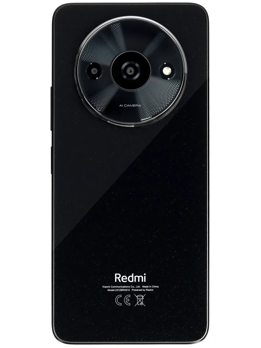 Смартфон Redmi A3 4GB/128GB Midnight Black [54087] — фото 1