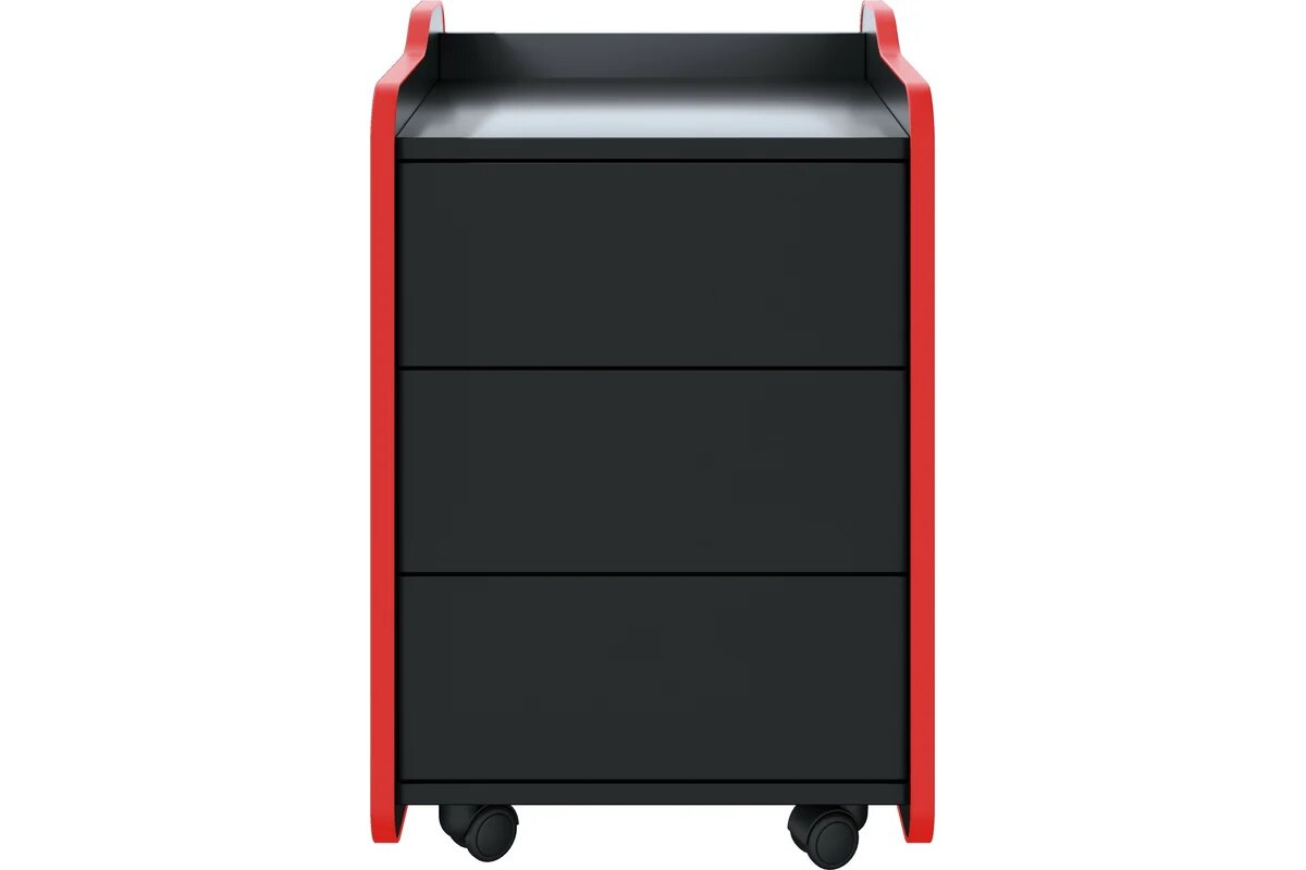 VMMGame Тумба для игрового компьютерного стола CASE 40 BLACK RED CS-1BKRD