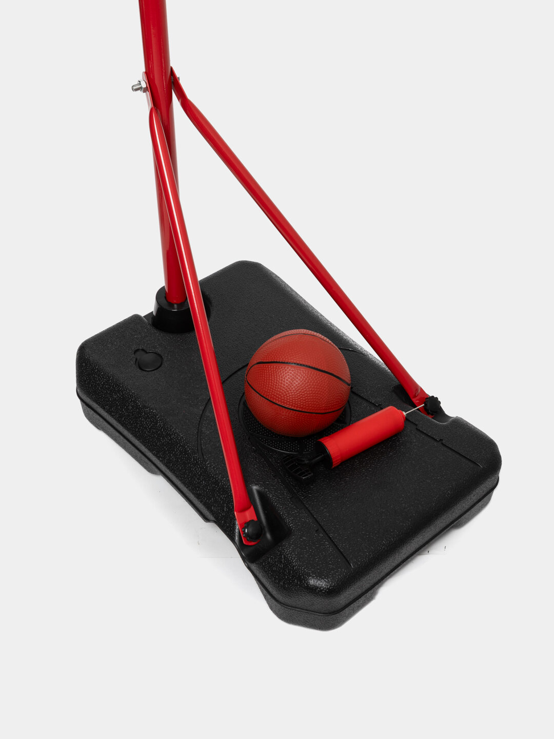 Баскетбольное кольцо General Fitness, регулируемая стойка, красное — фото 1