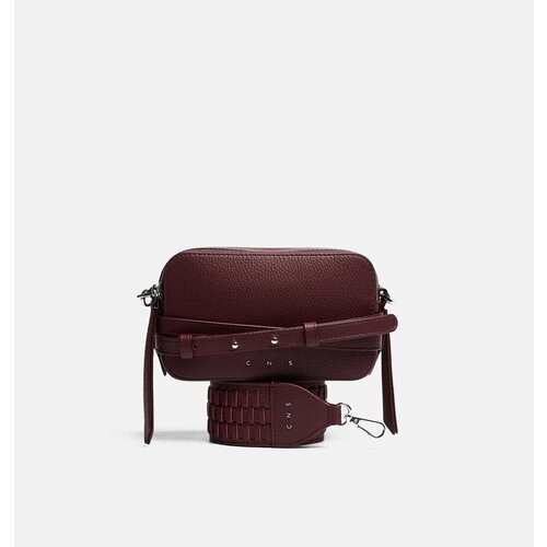Сумка CNS - COINED IN STONE ALEXA burgundy, фактура зернистая, бордовый