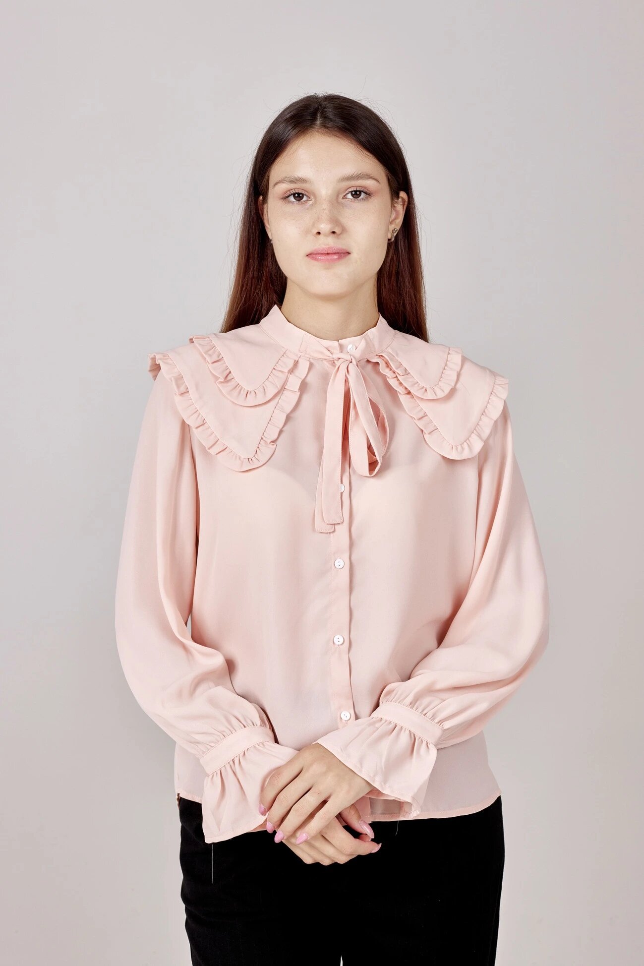 Рубашка Selfie, размер XS, розовый — фото 1