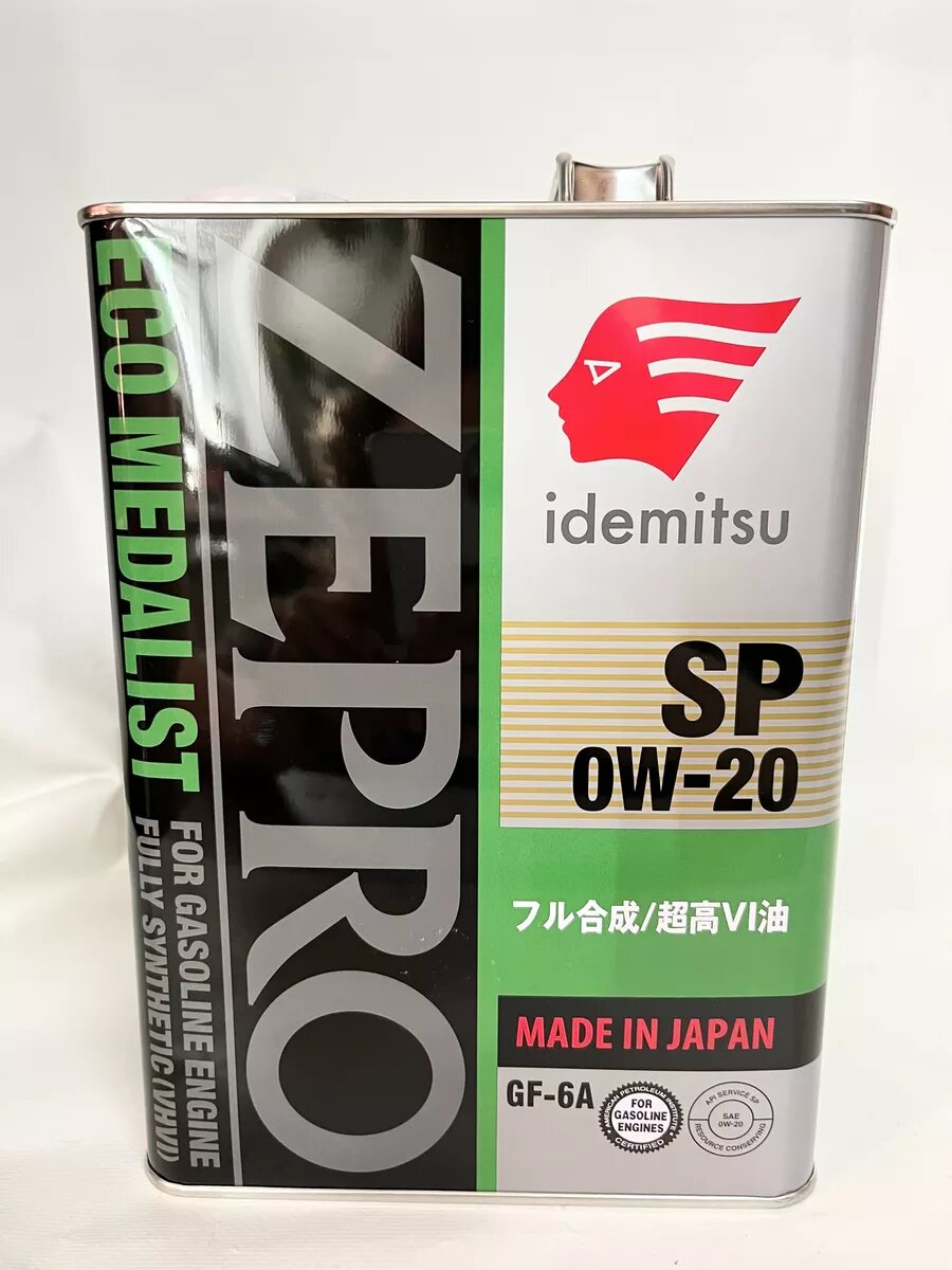 Idemitsu ZEPRO Eco Medalist 0W-20 4л