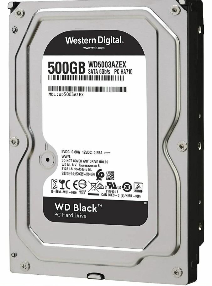 Жесткий диск Western Digital Black WD5003AZEX, 500GB, 3.5", Factory Recertified — фото 1