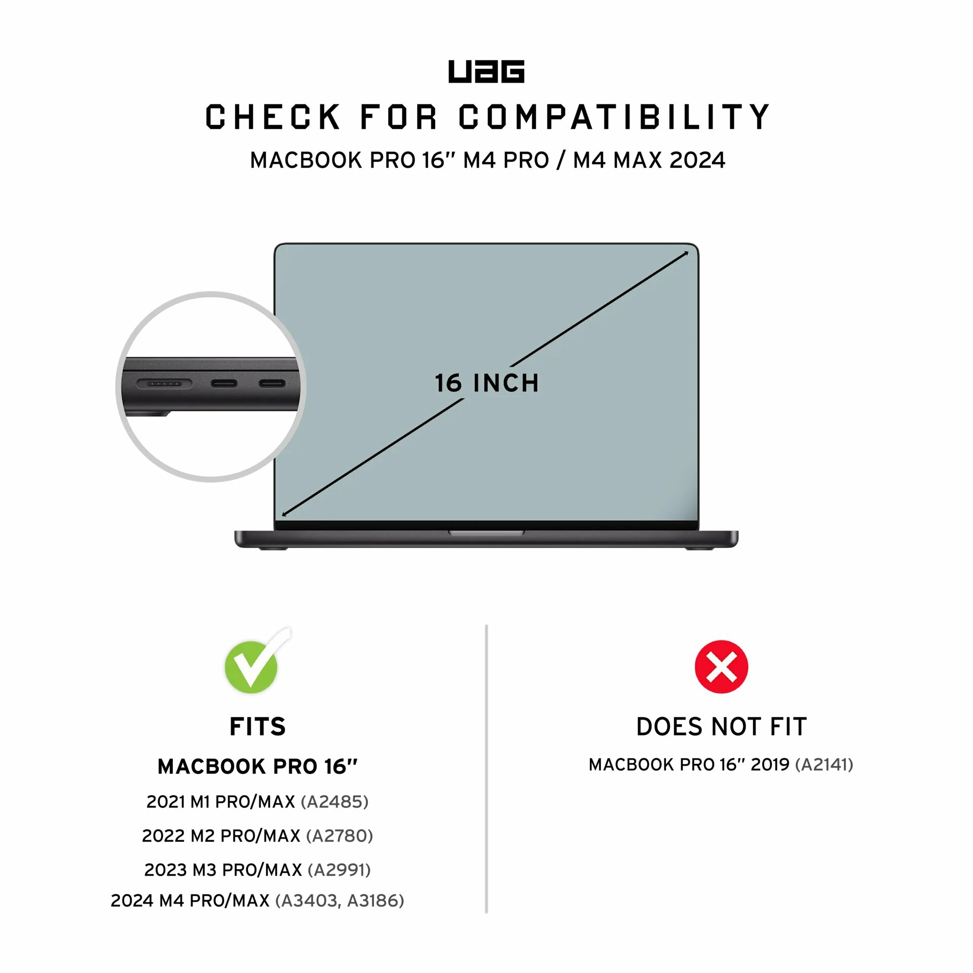 Чехол Urban Armor Gear (UAG) Plyo Series для MacBook Pro 14 (M1/M2/M3/M4), цвет Прозрачный (Ice) (134000114343) — фото 1