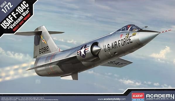 Сборная модель "Авиация USAF F-104C "Vietnam War" (1:72), артикул 12576
