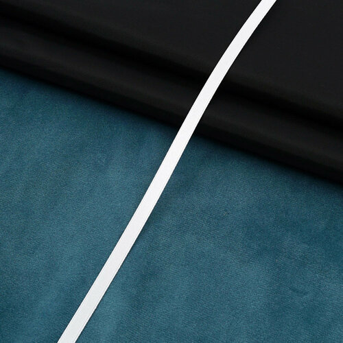 6102-0008 Лента атласная двусторонняя 6мм*22,86м (C1001 белый), 22.86 м